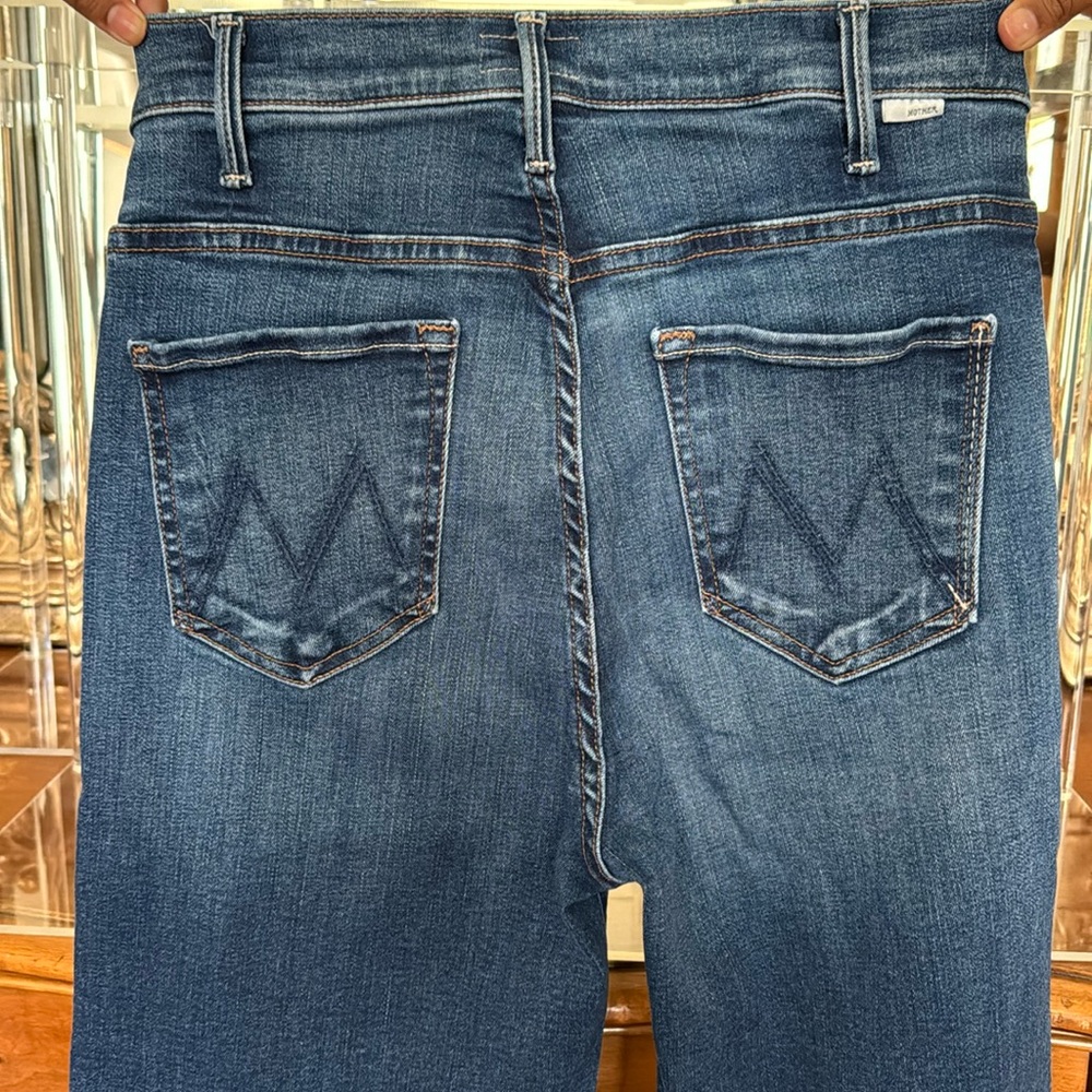 Mother The Hustler Roller Heel Wide-Leg Jeans 28